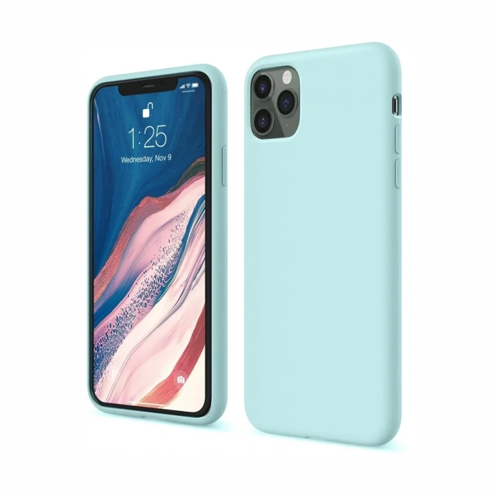 Apple iPhone 11 Pro Kılıf First Silikon - Turkuaz