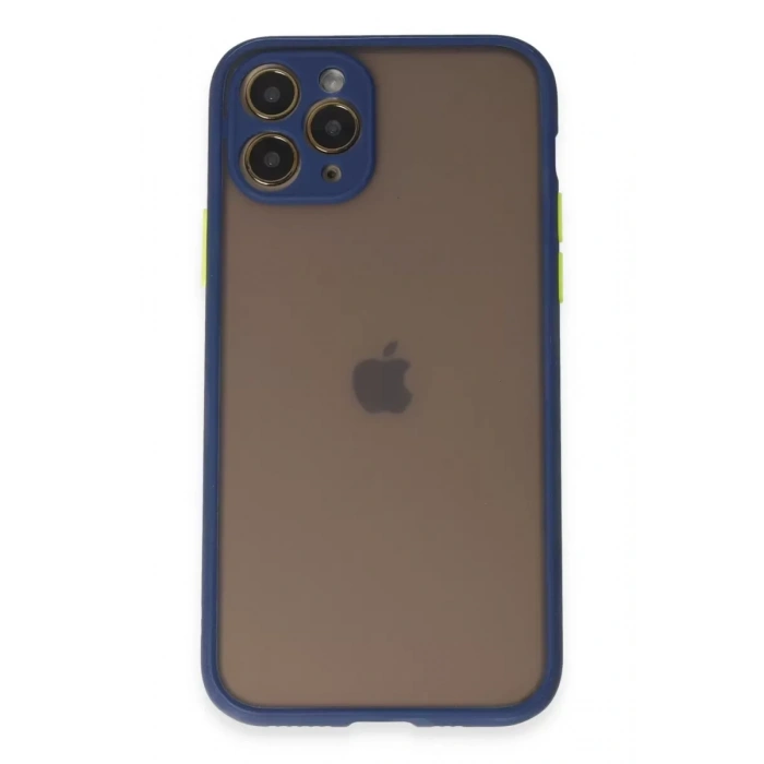 Apple iPhone 11 Pro Kılıf Montreal Silikon Kapak - Lacivert