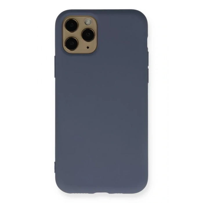 Apple iPhone 11 Pro Kılıf Nano içi Kadife Silikon - Gri