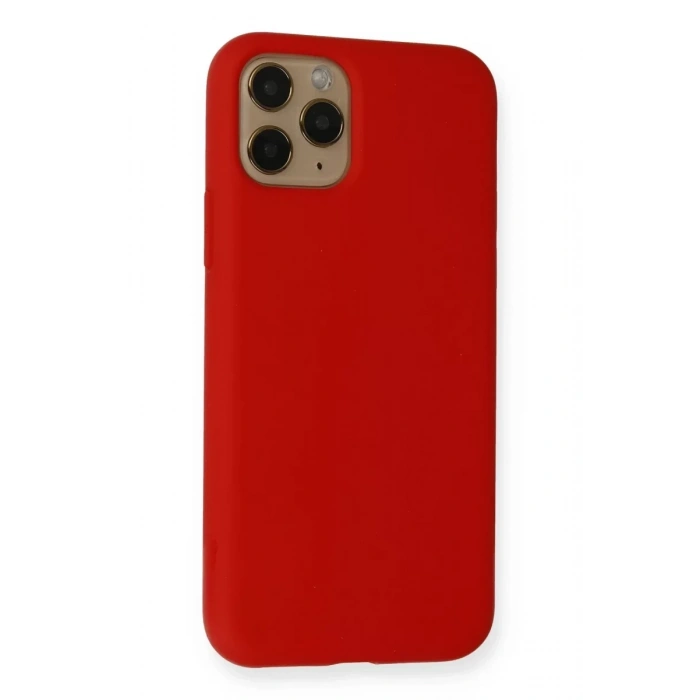 Apple iPhone 11 Pro Kılıf Nano içi Kadife Silikon - Kırmızı