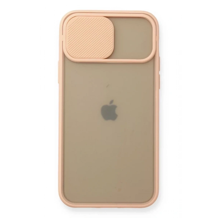 Apple iPhone 11 Pro Kılıf Palm Buzlu Kamera Sürgülü Silikon - Pembe