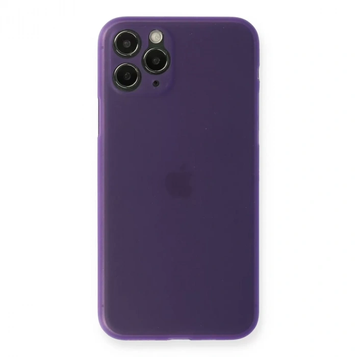 Apple iPhone 11 Pro Kılıf PP Ultra İnce Kapak - Mor