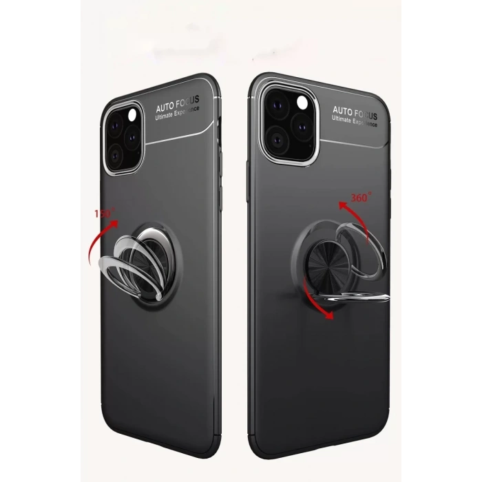 Apple iPhone 11 Pro Kılıf Range Yüzüklü Silikon - Mavi