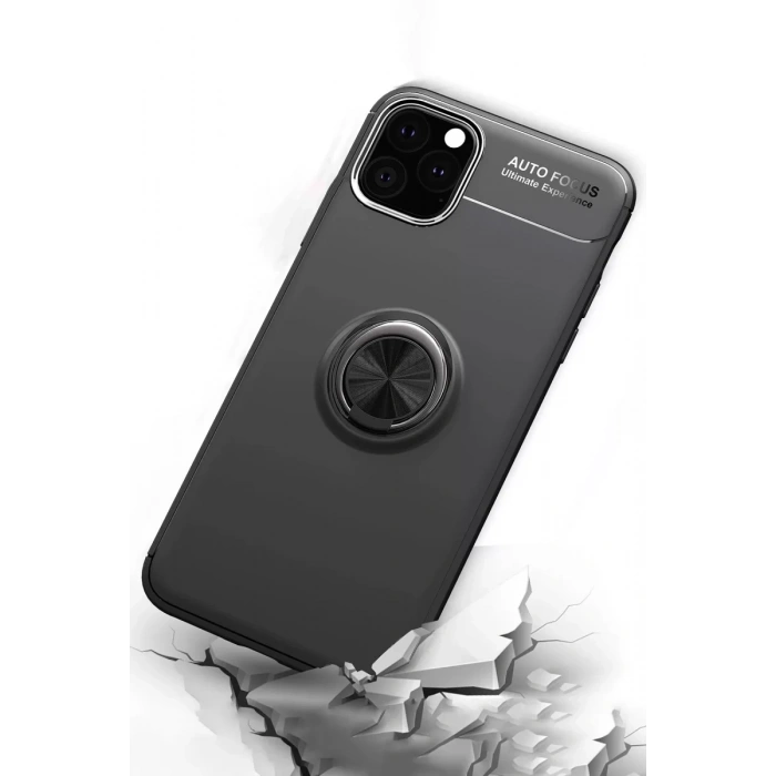Apple iPhone 11 Pro Kılıf Range Yüzüklü Silikon - Mavi