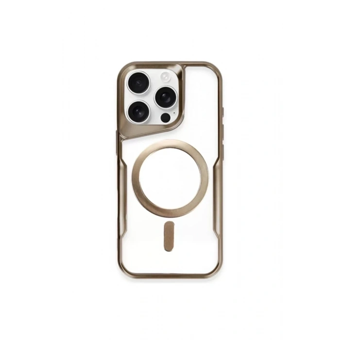 Apple iPhone 11 Pro Max Kılıf Boyi Magsafe Silikon Kapak - Kahverengi