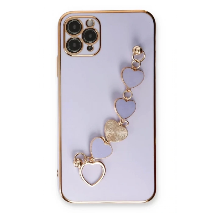 Apple iPhone 11 Pro Max Kılıf Esila Silikon - Lila