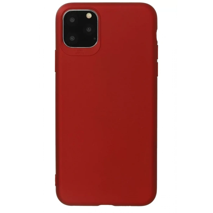 Apple iPhone 11 Pro Max Kılıf First Silikon - Bordo