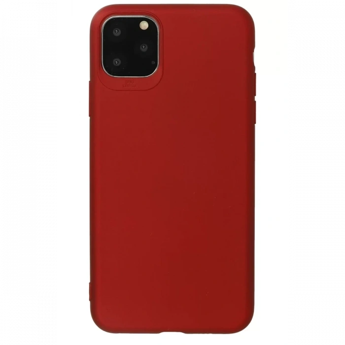 Apple iPhone 11 Pro Max Kılıf First Silikon - Bordo