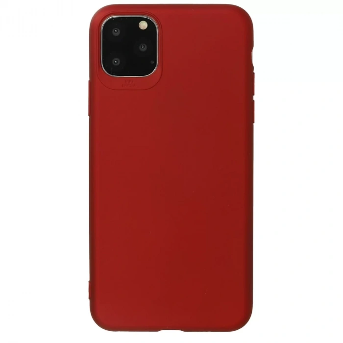 Apple iPhone 11 Pro Max Kılıf First Silikon - Bordo
