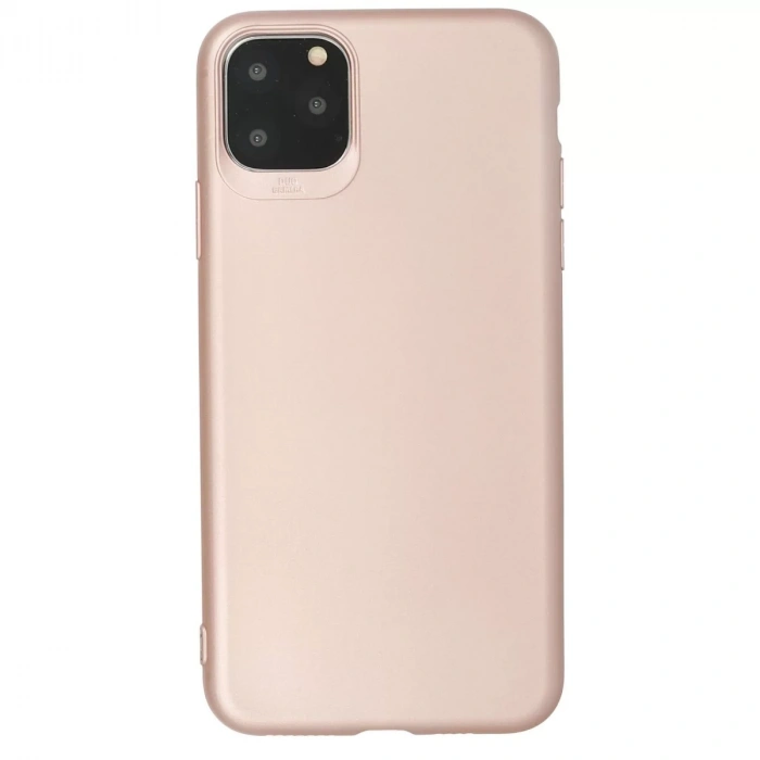 Apple iPhone 11 Pro Max Kılıf First Silikon - Rose Gold