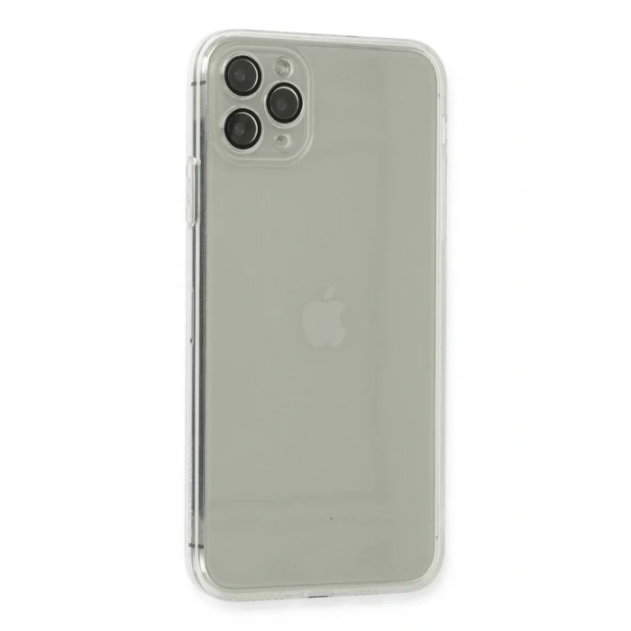 Apple iPhone 11 Pro Max Kılıf Fly Lens Silikon - Şeffaf