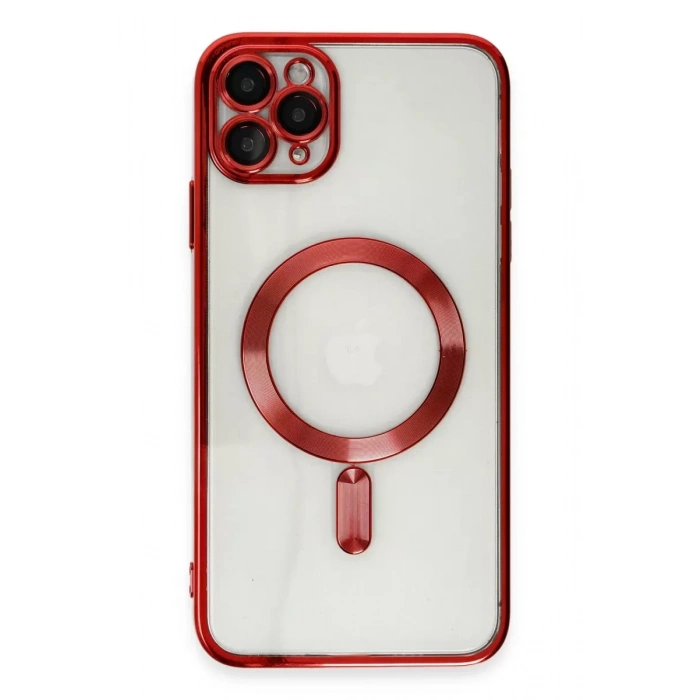 Apple iPhone 11 Pro Max Kılıf Kross Magneticsafe Kapak - Kırmızı