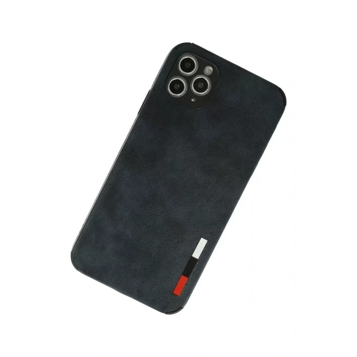Apple iPhone 11 Pro Max Kılıf Loop Deri Silikon - Lacivert
