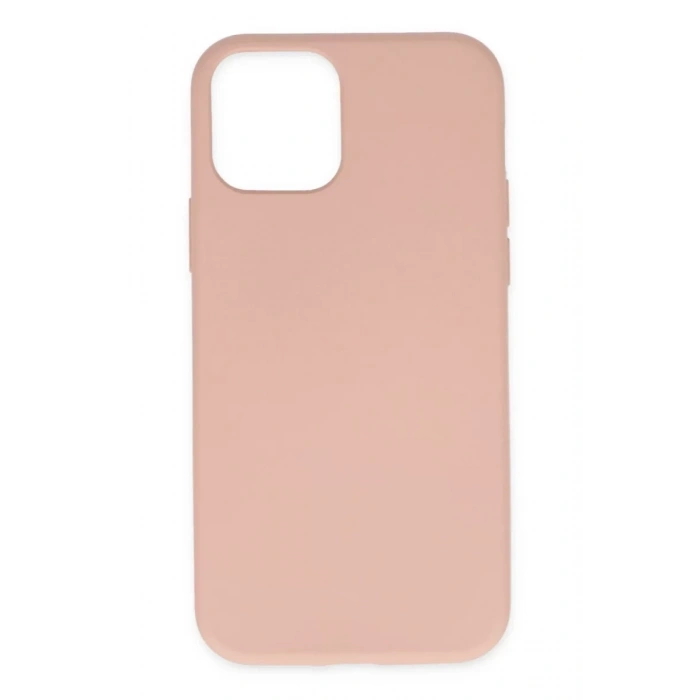 Apple iPhone 11 Pro Max Kılıf Nano içi Kadife Silikon - Pudra