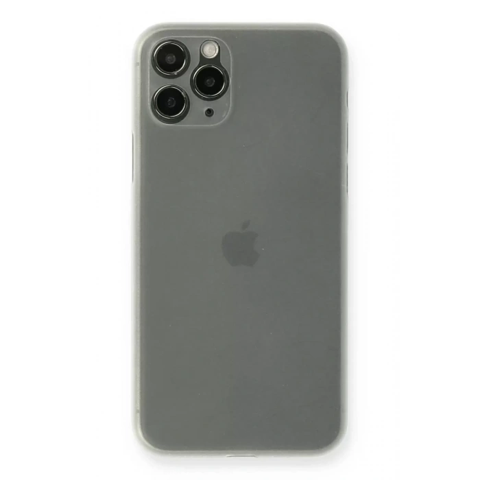 Apple iPhone 11 Pro Max Kılıf PP Ultra İnce Kapak - Beyaz