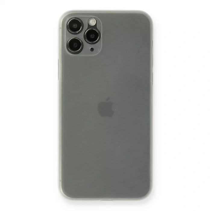 Apple iPhone 11 Pro Max Kılıf PP Ultra İnce Kapak - Beyaz