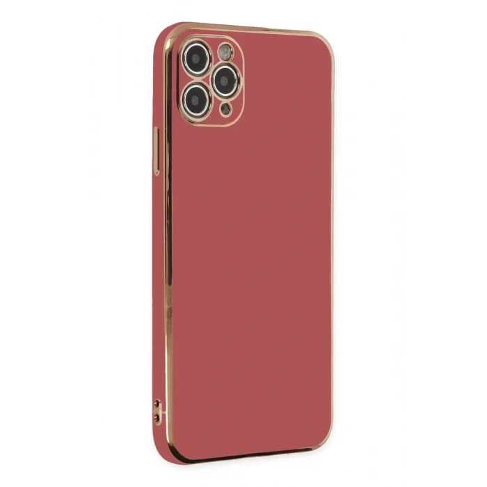 Apple iPhone 11 Pro Max Kılıf Volet Silikon - Kırmızı