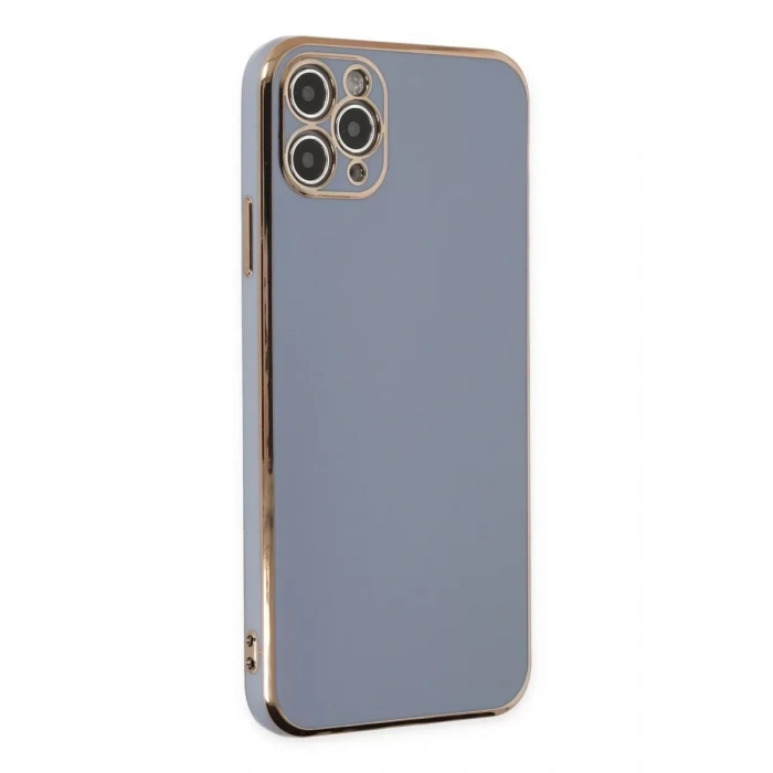Apple iPhone 11 Pro Max Kılıf Volet Silikon - Mavi
