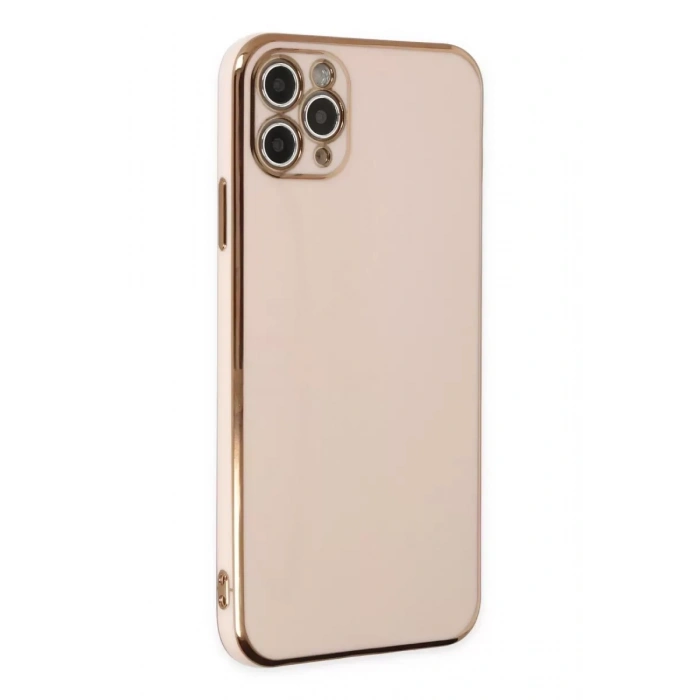 Apple iPhone 11 Pro Max Kılıf Volet Silikon - Pembe