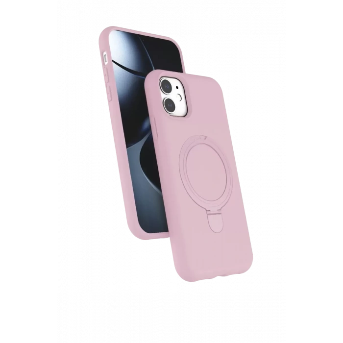Apple iPhone 11 Regal Magsafe Standlı Kapak - Açık Pembe