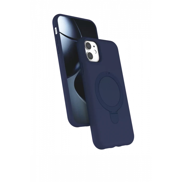 Apple iPhone 11 Regal Magsafe Standlı Kapak - Lacivert