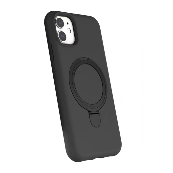 Apple iPhone 11 Regal Magsafe Standlı Kapak - Titan Gri