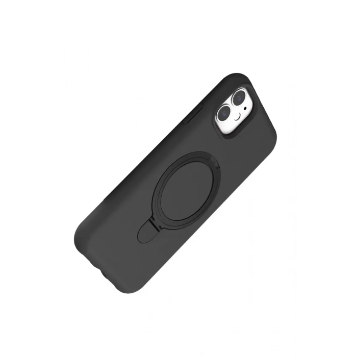 Apple iPhone 11 Regal Magsafe Standlı Kapak - Titan Gri