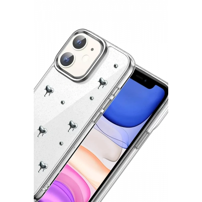 Apple iPhone 12 Fiyonk Desenli Kapak - Desen 1