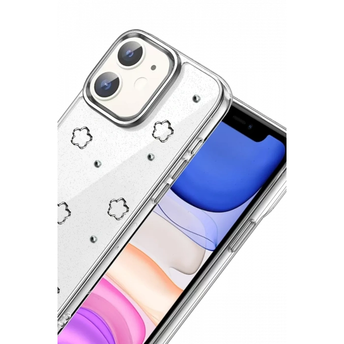 Apple iPhone 12 Fiyonk Desenli Kapak - Desen 2
