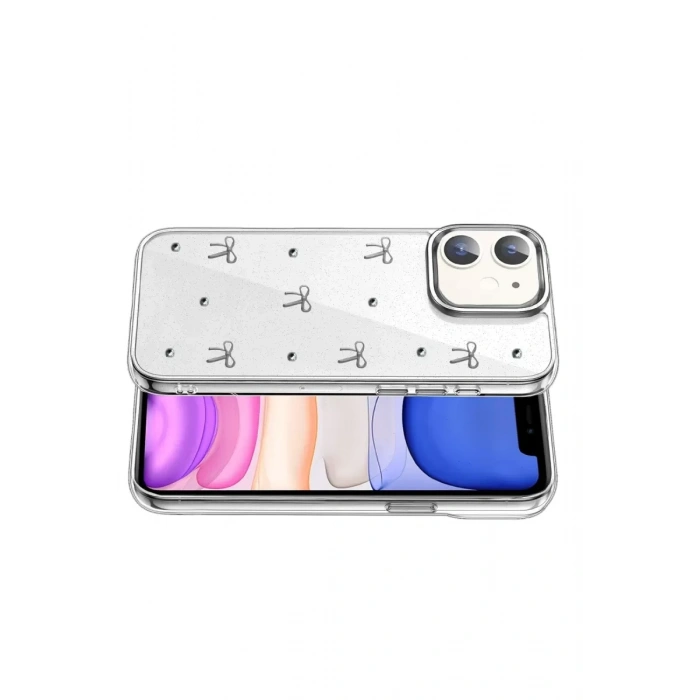 Apple iPhone 12 Fiyonk Desenli Kapak - Desen 5