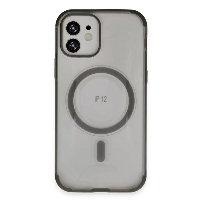 Apple iPhone 12 Hilton Magsafe Kapak - Titan Gri