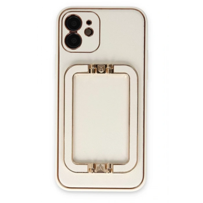Apple iPhone 12 Kılıf Coco Elit Kapak - Beyaz