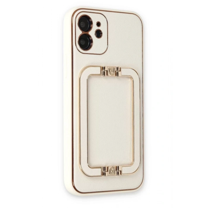 Apple iPhone 12 Kılıf Coco Elit Kapak - Beyaz