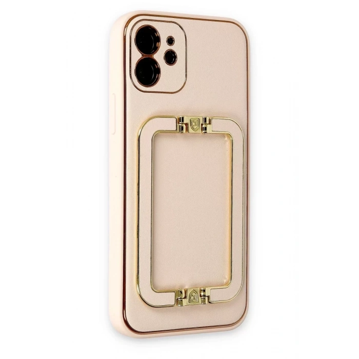 Apple iPhone 12 Kılıf Coco Elit Kapak - Gold