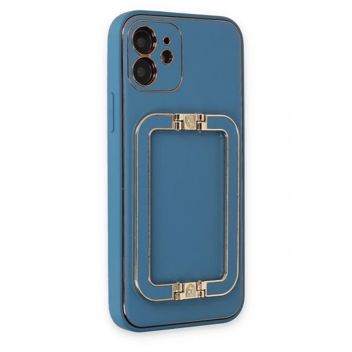 Apple iPhone 12 Kılıf Coco Elit Kapak - Mavi