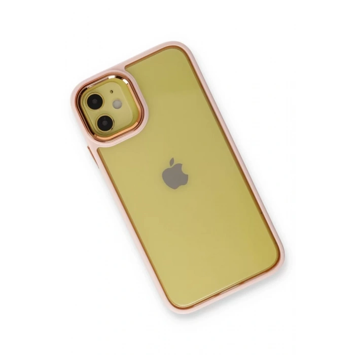 Apple iPhone 12 Kılıf Dora Kapak - Pudra