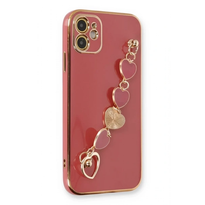 Apple iPhone 12 Kılıf Esila Silikon - Kırmızı