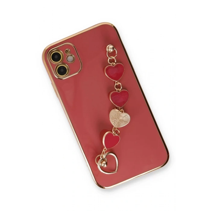 Apple iPhone 12 Kılıf Esila Silikon - Kırmızı