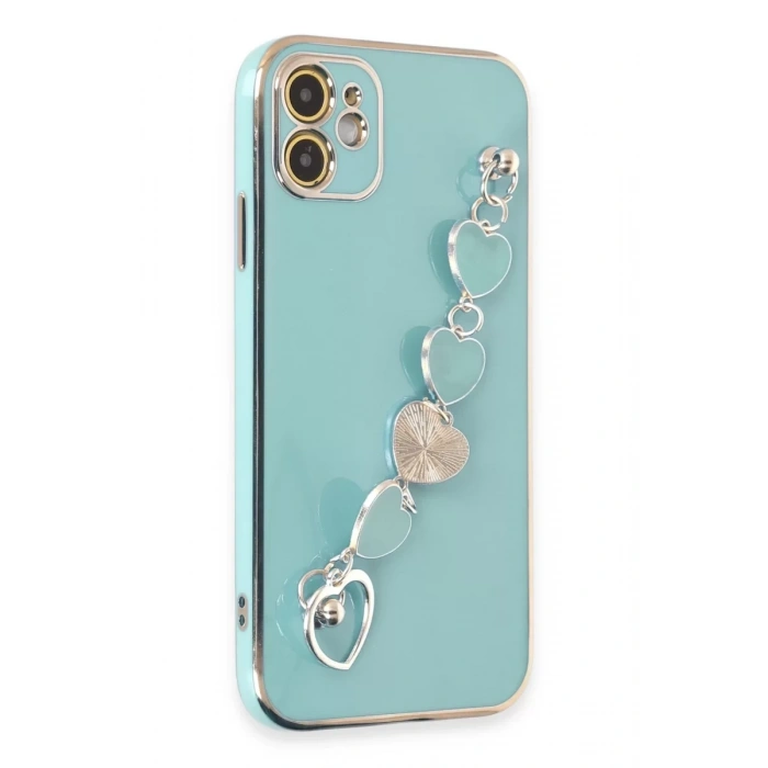 Apple iPhone 12 Kılıf Esila Silikon - Su Yeşili