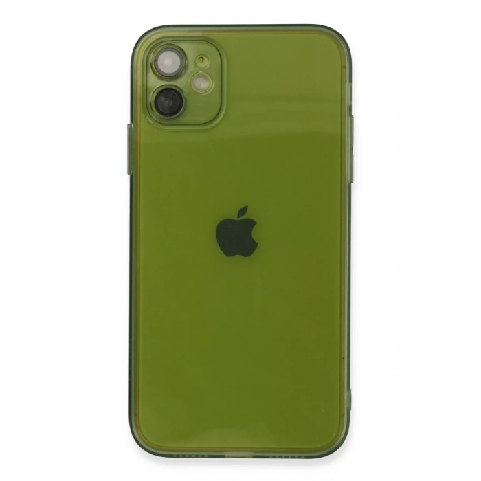 Apple iPhone 12 Kılıf Fly Lens Silikon - Yeşil