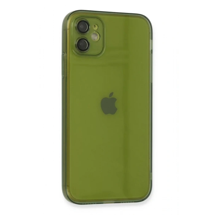 Apple iPhone 12 Kılıf Fly Lens Silikon - Yeşil