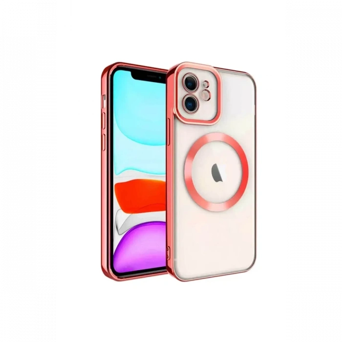 Apple iPhone 12 Kılıf Kross Magneticsafe Kapak - Kırmızı