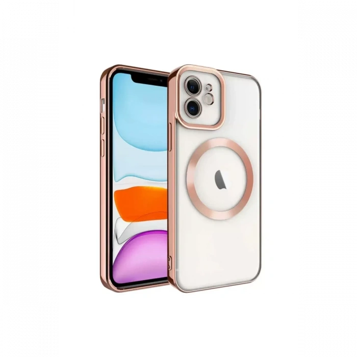 Apple iPhone 12 Kılıf Kross Magneticsafe Kapak - Rose