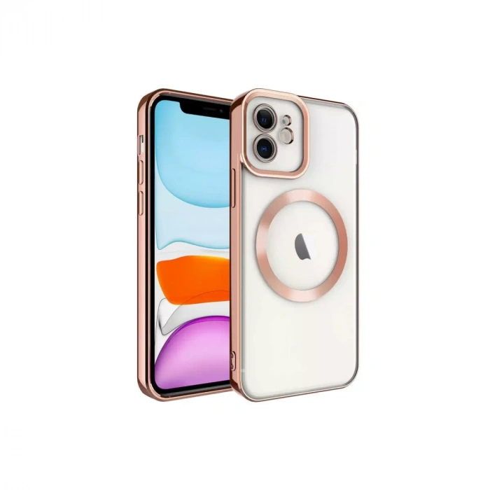 Apple iPhone 12 Kılıf Kross Magneticsafe Kapak - Rose