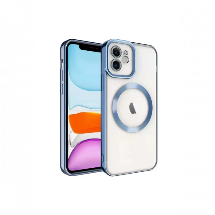 Apple iPhone 12 Kılıf Kross Magneticsafe Kapak - Sierra Blue