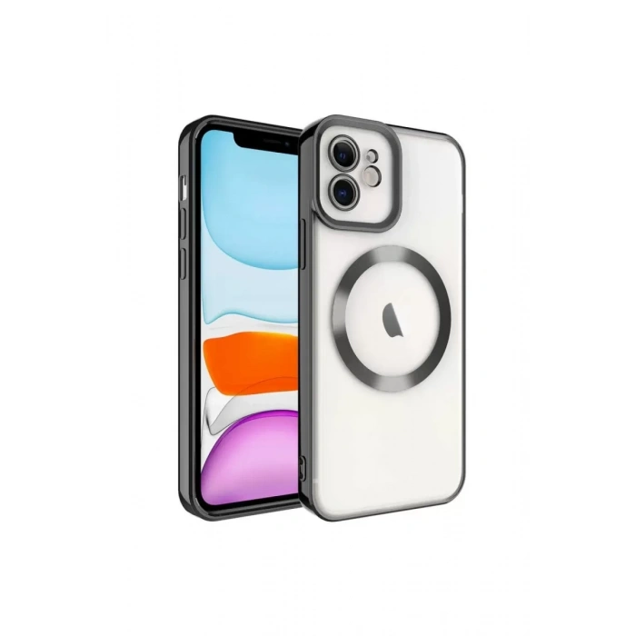 Apple iPhone 12 Kılıf Kross Magneticsafe Kapak - Siyah