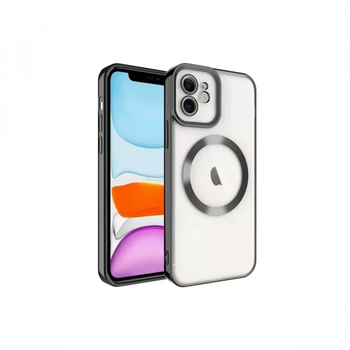 Apple iPhone 12 Kılıf Kross Magneticsafe Kapak - Siyah