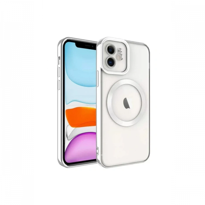 Apple iPhone 12 Kılıf Kross Magneticsafe Kapak - Titan Gri