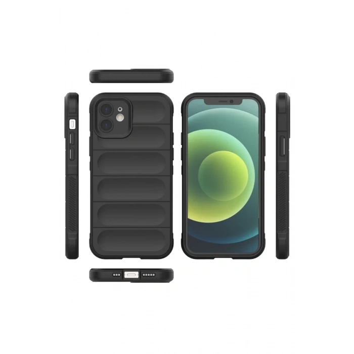 Apple iPhone 12 Kılıf Optimum Silikon - Siyah