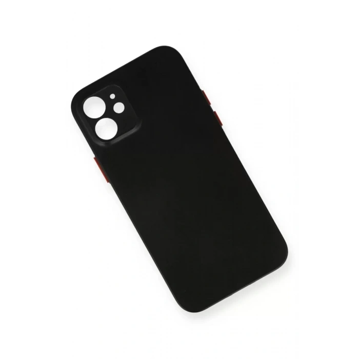 Apple iPhone 12 Kılıf PP Ultra İnce Kapak - Siyah